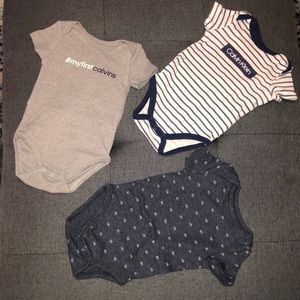 3 body suit Calvin Klein